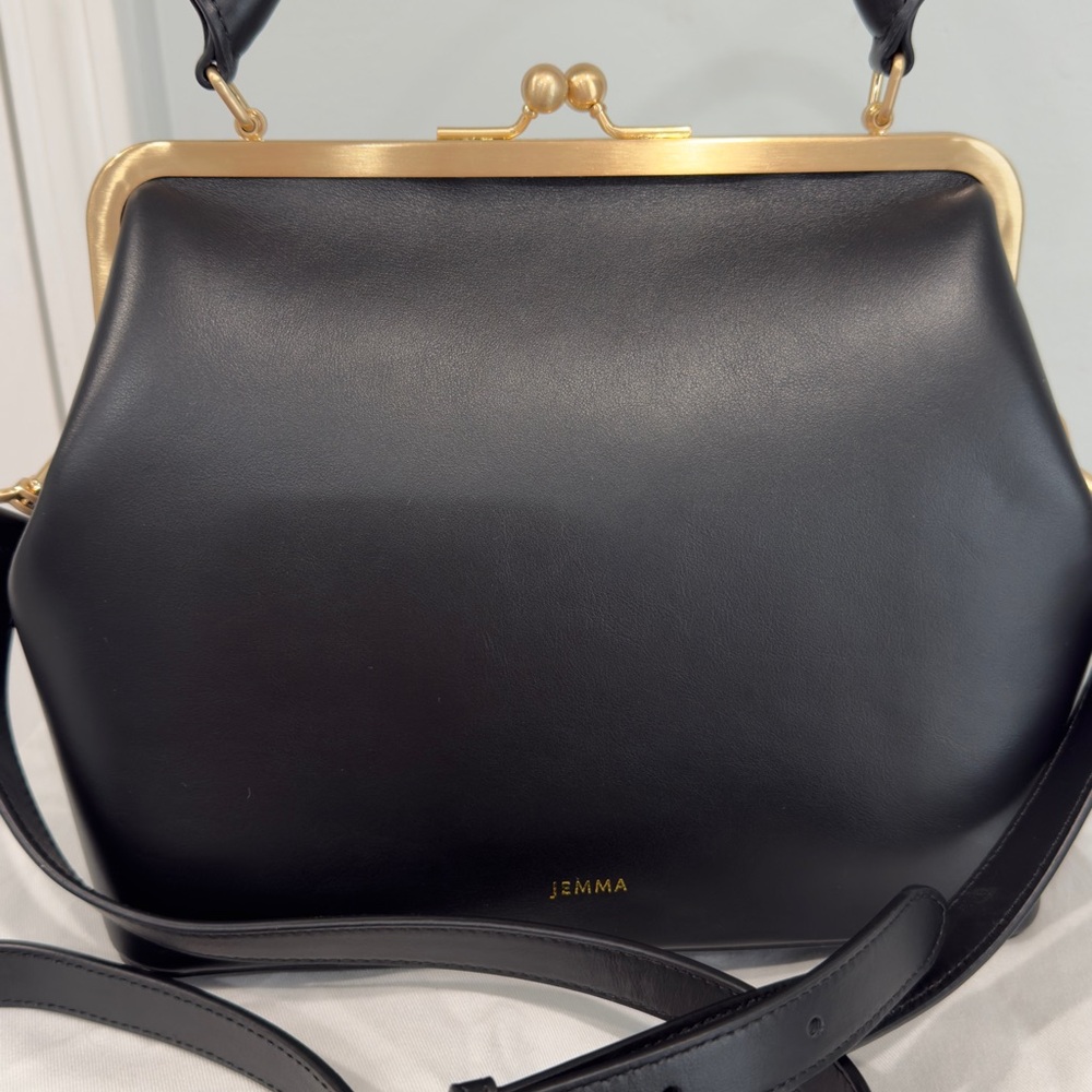 JEM Black and Gold Crossbody Bag